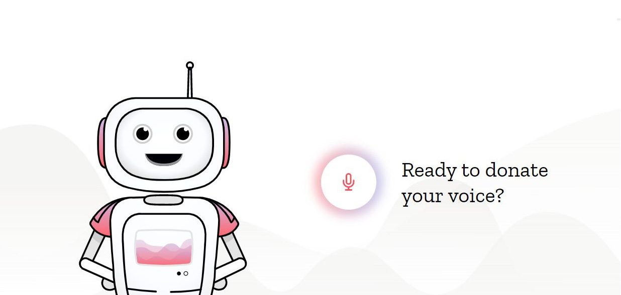 Illustration of Mozilla Common Voice project interface